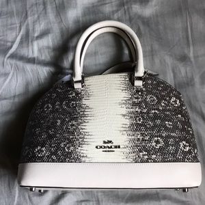 COACH MINI SIERRA SATCHEL /CHALK/SILVER